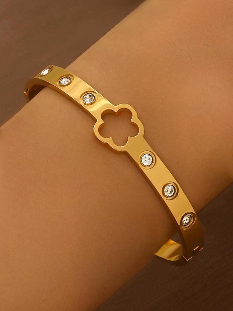 Браслет-гвоздь с бриллиантами из титановой стали - Женская минималистичная мода, Горячо продаваемые женские аксессуары