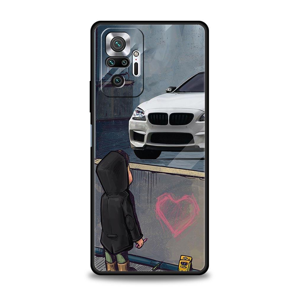 Чехлы для Redmi 10C Boy See Sports Car Jdm Drift, чехол для телефона Xiaomi Redmi Note 12 11 9S 9 10 Pro Plus 7 9T 8T 9C 9A 8A, чехол