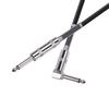 Guitar Cable 6.35mm (1/4 Inch) TS Right Angle to Straight Electric Instrument Cable for Electric Guitar,Bass Guitar,etc. [3m]