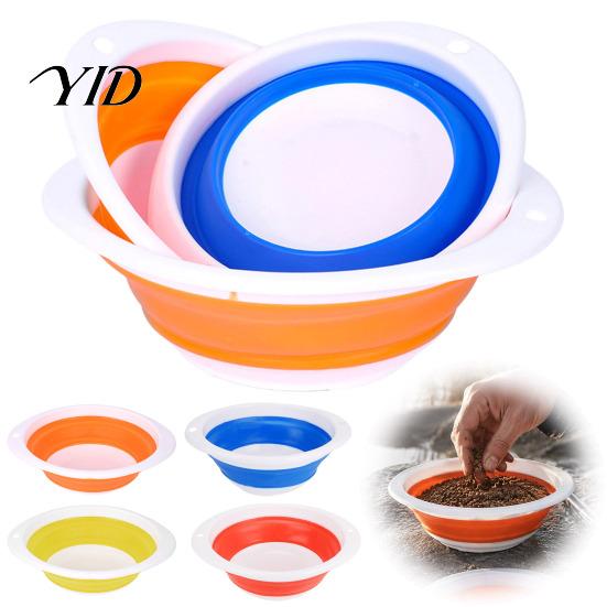 Foldable Fishing Lure Container Silicone Bait Basin, Collapsible Bowl, Space Saving Basin Portable Mixing Bucket Container, Outdoor Angling