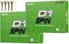 Мяч для гольфа Honma Golf HONMA D1 SPIN Spin с бонусом [2 дюжины] (2 Дюжины_Зеленый)