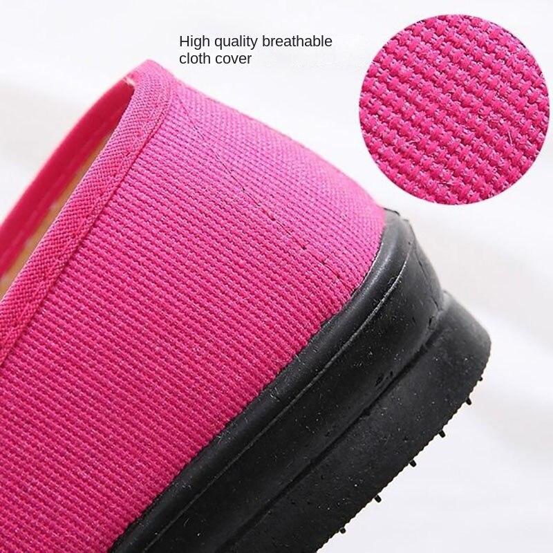 Тканевые туфли Старый Пекин Тканевые туфли на плоской подошве с мягкой подошвой и сеткой Женская обувь Модная верхняя одежда Летние сандалии