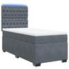 Maison Exclusive - Sommier à lattes de lit et matelas Gris foncé 80x200 cm Velours