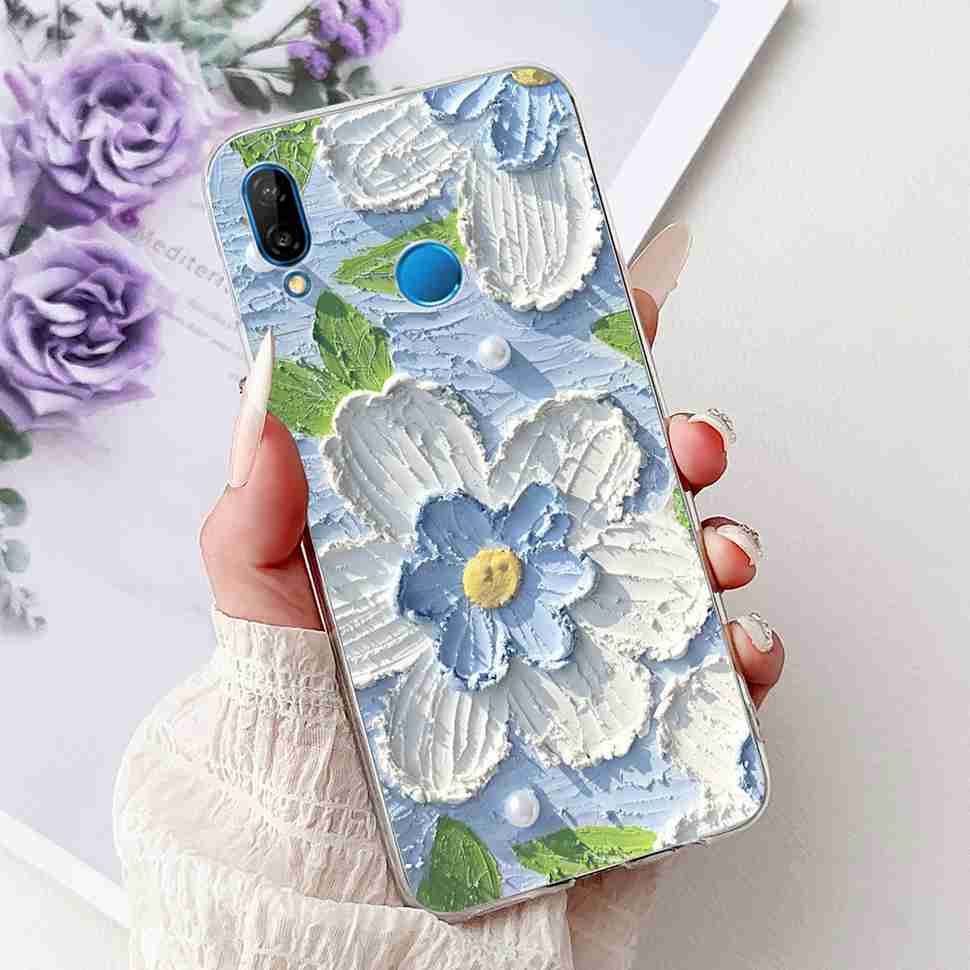 Защитные чехлы для Huawei P20 lite ANE-TL00 Чехол Новый Мультяшный Принт с Кошкой Силиконовый ТПУ Чехол для Huawei P20 Lite ANE-LX1 Корпус