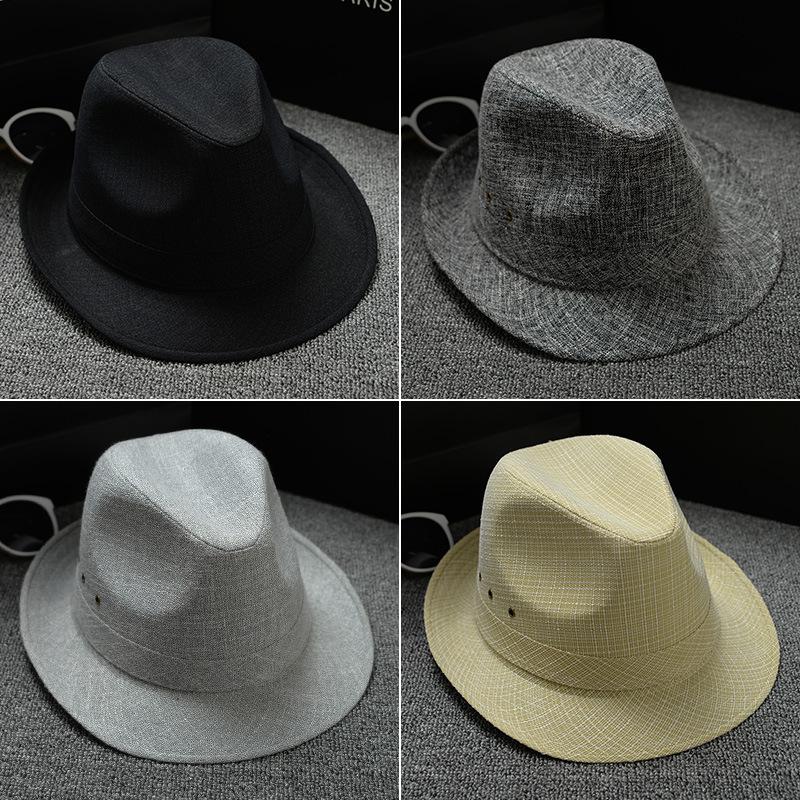 [Cotton And Linen Fabrics] [By Size] Men'S And Women'S Panama Jazz Hats, Sun Hats, Top Hats, Sun Hats