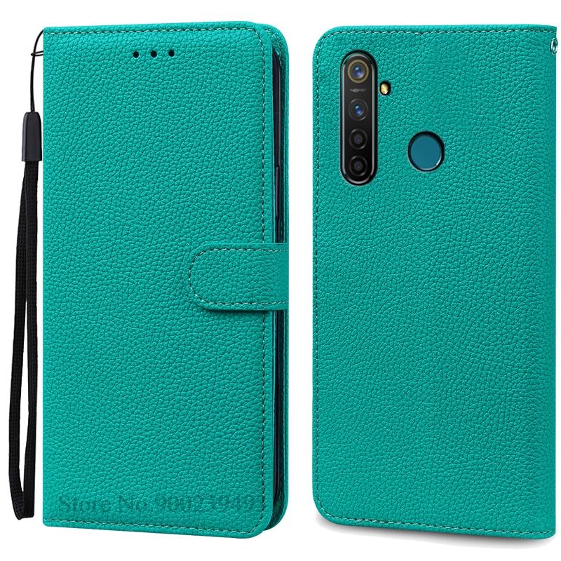 Для Realme 5 Чехол-кошелек из кожи Чехол для Realme 5 Pro Чехол Мягкий силиконовый флип-чехол Для Realme 5i Чехол Coque Fundas Shell