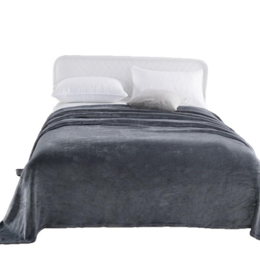Solid Color Flannel Throw Blanket Soft Nap Shawl Blanket New Plush Blanket For All Seasons