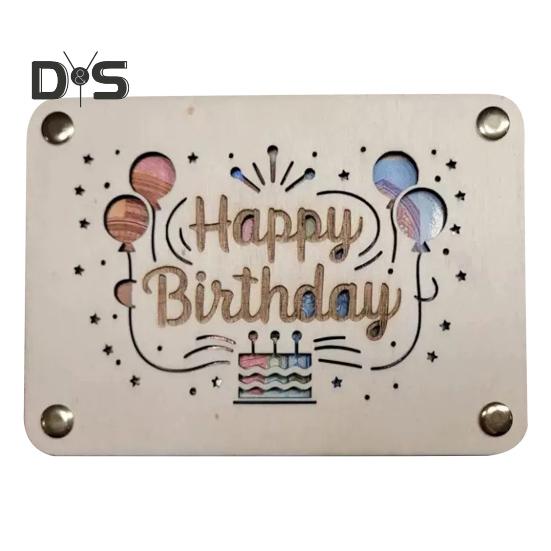 Держатель для денег на день рождения, деревянный держатель для денег, держатель для денег в виде конверта, упаковочный держатель для наличных или подарочной карты