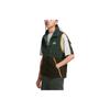 Embroidered Patchwork Fleece Vest Men Tops Green CD3143-337