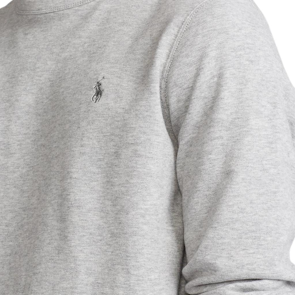 Polo Ralph Lauren Однотонный с вышивкой логотипа пони, с круглым вырезом, с длинными рукавами, мужской свитшот, серый MNPOKNI16821237-020