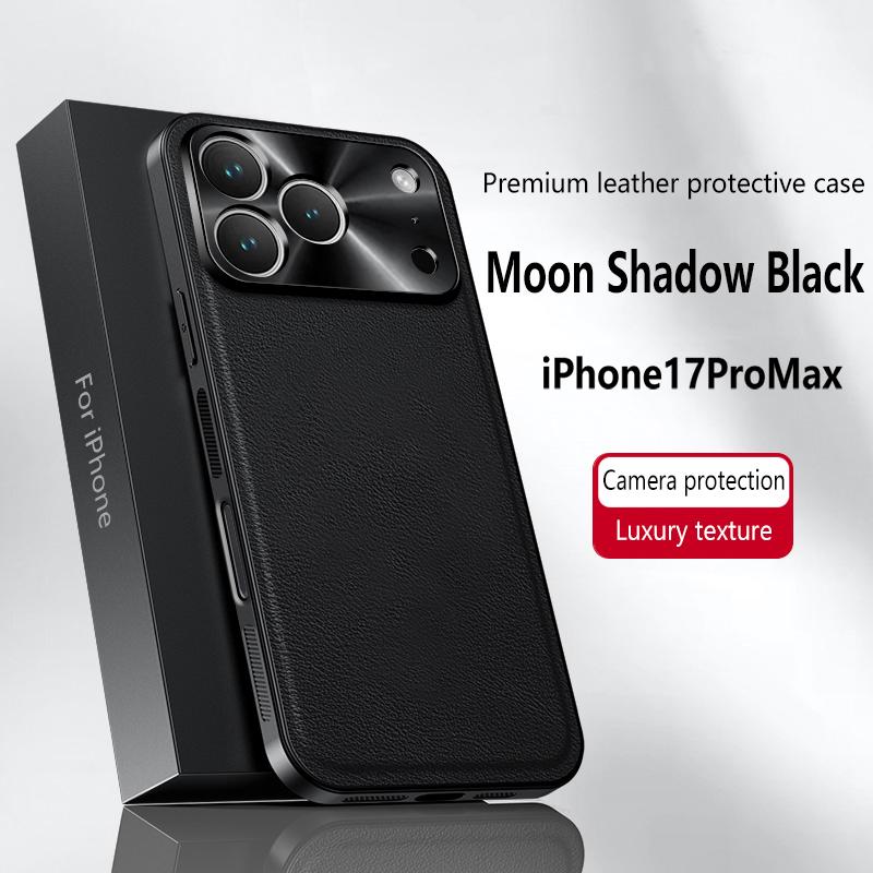 Для iPhone 17 Pro Max Чехол Магнитный Элегантный Кожаный Износостойкий Объектив Полностью Закрыт Нескользящий Защита Края Чехол