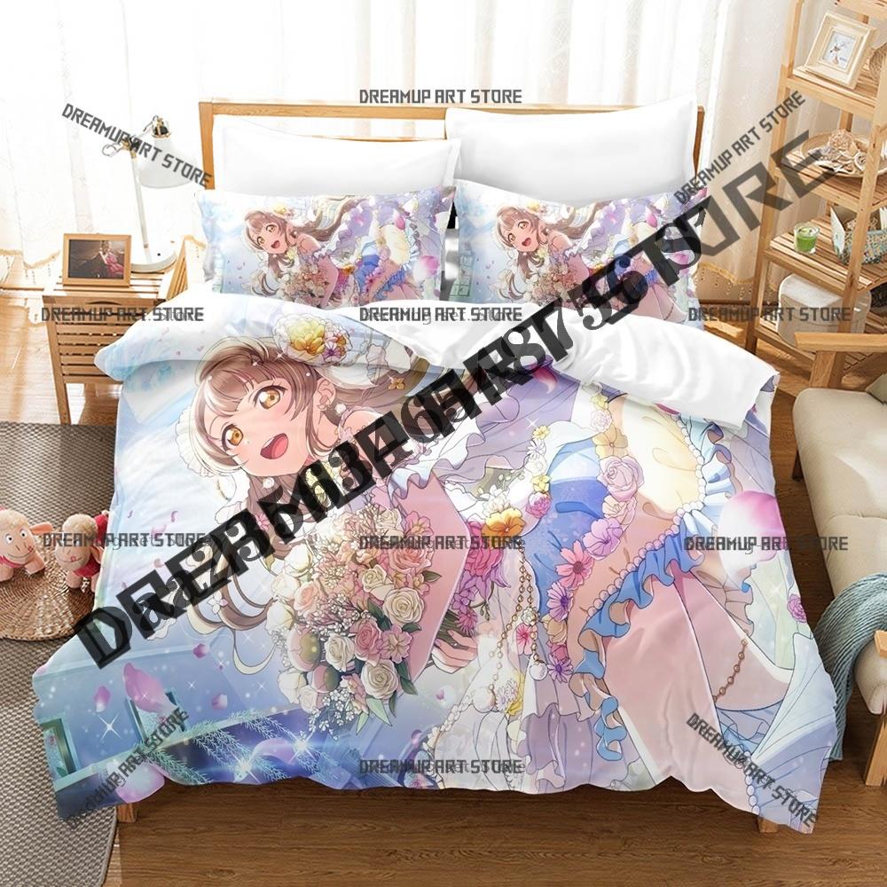 Модный постельный комплект Love Live Котори Минами Односпальный Двуспальный Полный Queen King Размер Постельное белье для детской спальни Комплекты с пододеяльником Комплект простыней