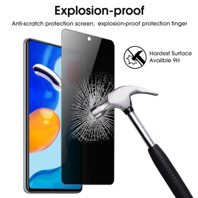 2 куска!Защитная пленка для экрана 9H для Redmi Note 7 8 9 10 11s 12 Pro Защитное стекло с защитой от шпионажа для Redmi 10 10C
