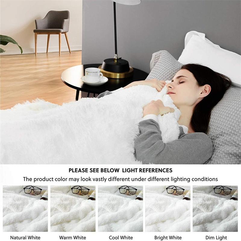 Мягкое одеяло из кораллового флиса из искусственного меха, зимнее теплое пушистое пушистое одеяло, роскошное плюшевое пушистое одеяло, постельное белье