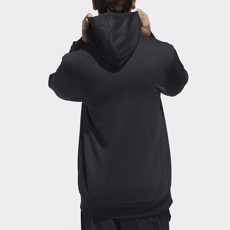 adidas Вязаная повседневная спортивная куртка с капюшоном, мужская верхняя одежда, черная FL8591