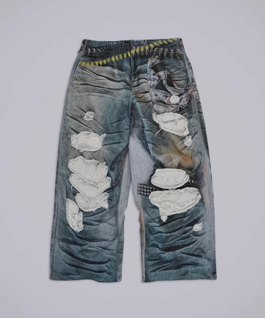 Jeidideuleondeon (U) Belt Illusion Monster Jogger Blue