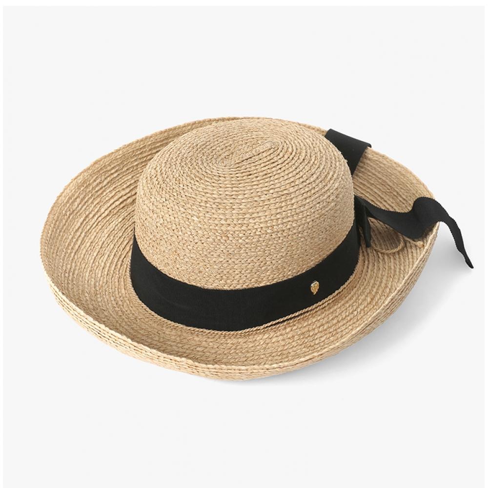 Helen Kaminski Newport Sb Natural Midnight Bucket Hat Hat50153