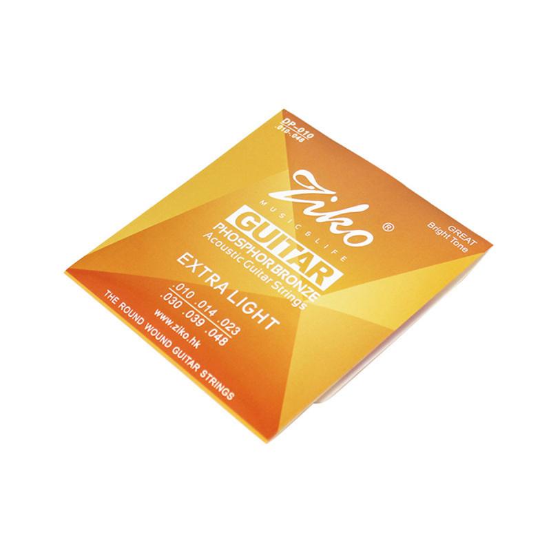 Стабильная производительность Струны для акустической гитары Ziko Гладкое ощущение Неокисляющиеся струны Этнические щипковые