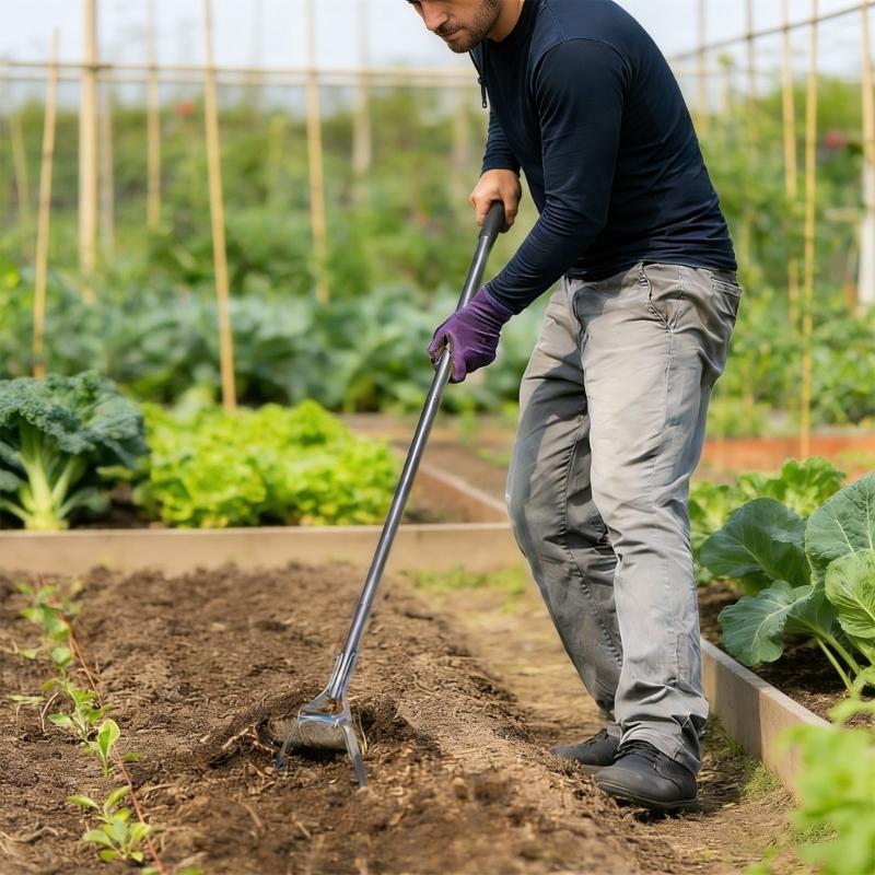 Heavy Duty Stainless Steel Garden Implement For Digging Planting And Cultivating Featuring Extendable Handle Up To 60 Inches