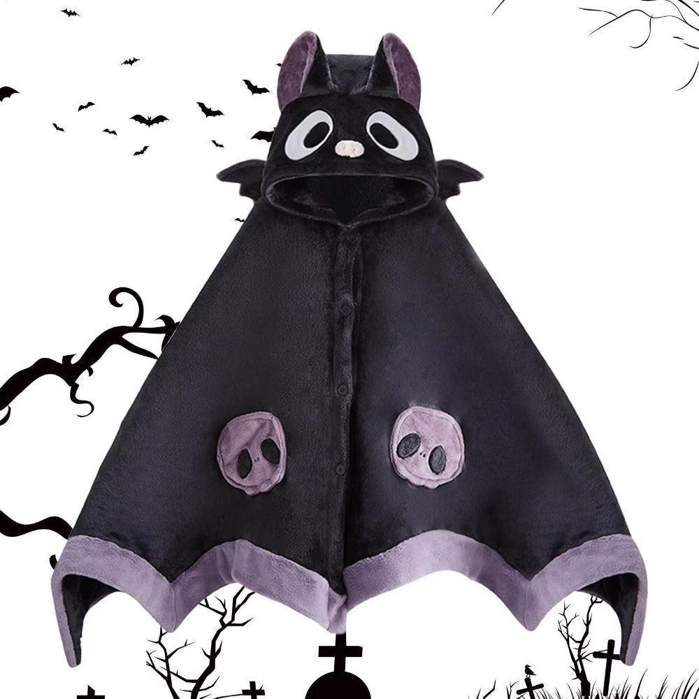 Ultra-Soft Plush Hooded Blanket Warm Cozy Lazy Cape Shawl Blanket Robe Indoor Relaxation