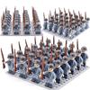 24PCS/SET World War II Military Soldiers Rifle Weapons Gun Figures Parts Blocks Assembly DIY Model Building Kits Toys