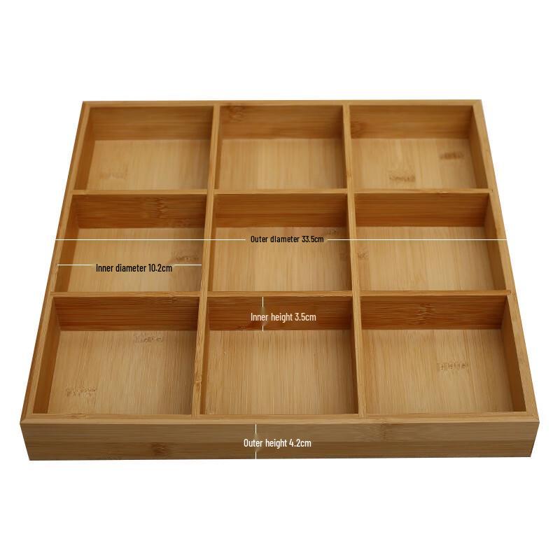 Набор из бамбука и керамики с разделителями в скандинавском стиле для соусов