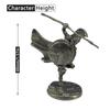 1pc Ancient White Brass Spartan Rome Soliders Figurines Miniatures Vintage Metal Soldiers Model Statue Desktop Ornament Gift