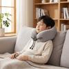 Lightweight Design Slow Rebound Foam Neck Pillow Travel Cushion With Massage  Airplane Travel