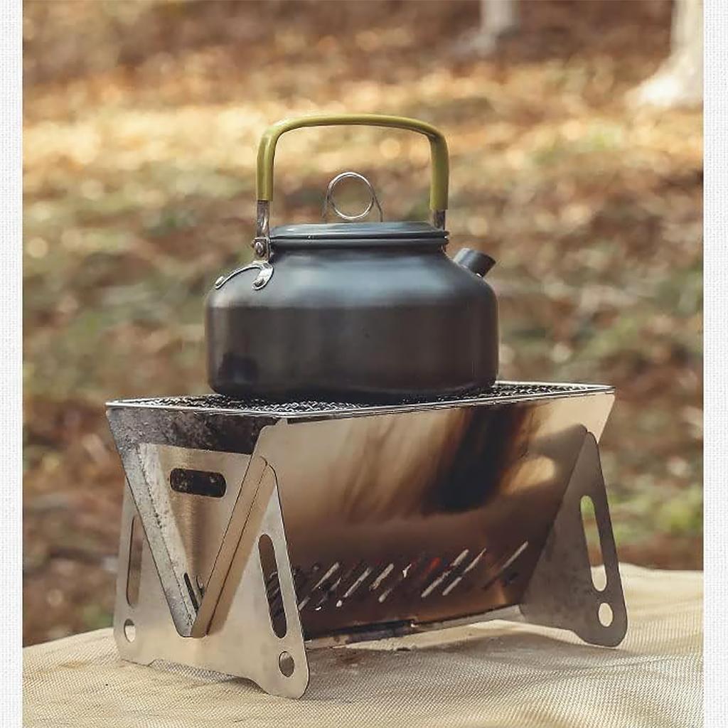 Small-scale Portable Foldable Grills for Travel,Stainless Steel Table Top Grill for Outdoor Cooking,Camping, Backyard Furnace