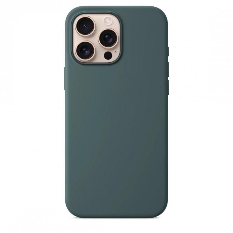 Магнитный чехол-защелка для iPhone 16 Pro Max, задняя крышка из жидкого силикона, противоударный, защита от отпечатков пальцев, тонкий дизайн