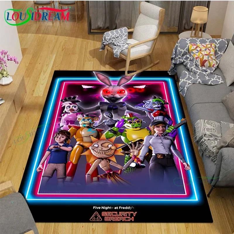 Horror Games Five Nights Bear Printed Carpets Children's Room Living Room Decoration Carpets for Bed Room Rug Anime Rug