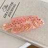 Sweet Ocean Animal Hair Clip Acetic Acid Geometry Shark Clip Crab Fish Hair Claw  Women