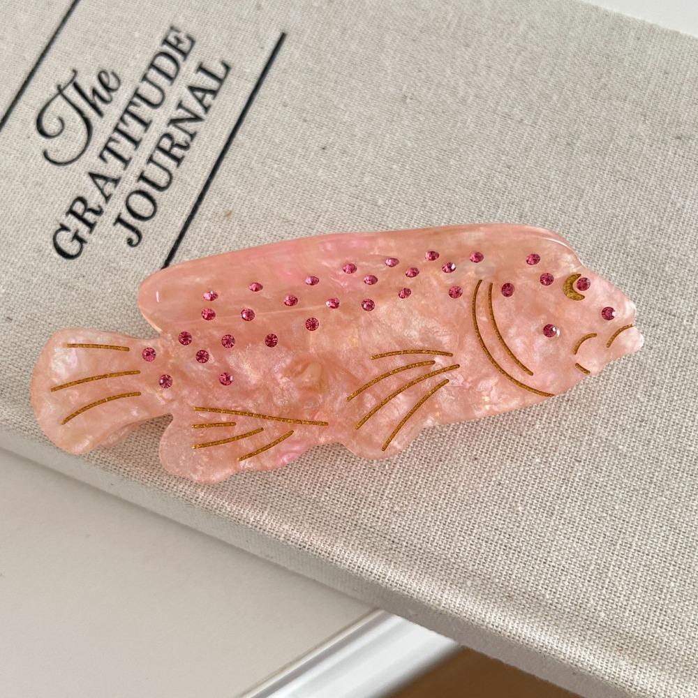 Sweet Ocean Animal Hair Clip Acetic Acid Geometry Shark Clip Crab Fish Hair Claw Women