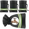 Outdoor Faucet Covers for Winter Freeze Protection, 4 Pack 9" H X 5.9" W Outside Hose Bib Covers for Winter, Thickened Reflective Pipe Wrap
