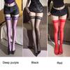 Sexy Summer Lace Women Stockings Lolita Tight Fitting Breathable Transparent Stockings Y2K Fashion Charm Purple Long Socks