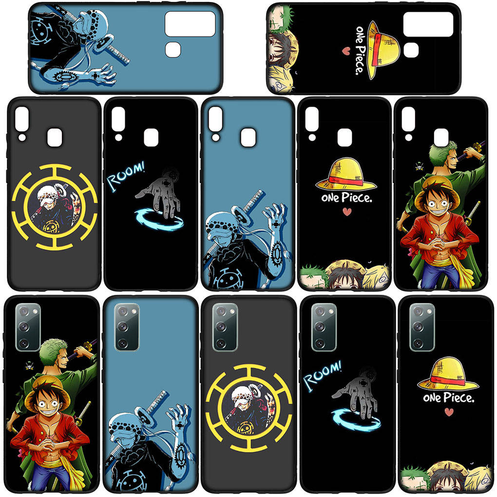 Чехол для телефона Samsung Galaxy S25 S24 S23 iPhone 16 15 Redmi Note 14 13 12 16E 8 X 11 Pro Max XR OPPO Moto Huawei Luffy One Piece Trafalgar Law Cover