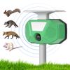 Solar Mole Repellent Ultrasonic Outdoor Pest Bird Squirrel Animal Repeller IP66 Waterproof 110 Degrees PIR