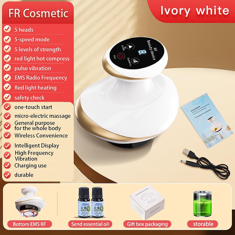 Косметический аппарат RF, лифтинговый аппарат EMS с подогревом для изысканного домашнего использования, подходит для подтяжки носогубных складок на лице, укрепления кожи и массажа живота