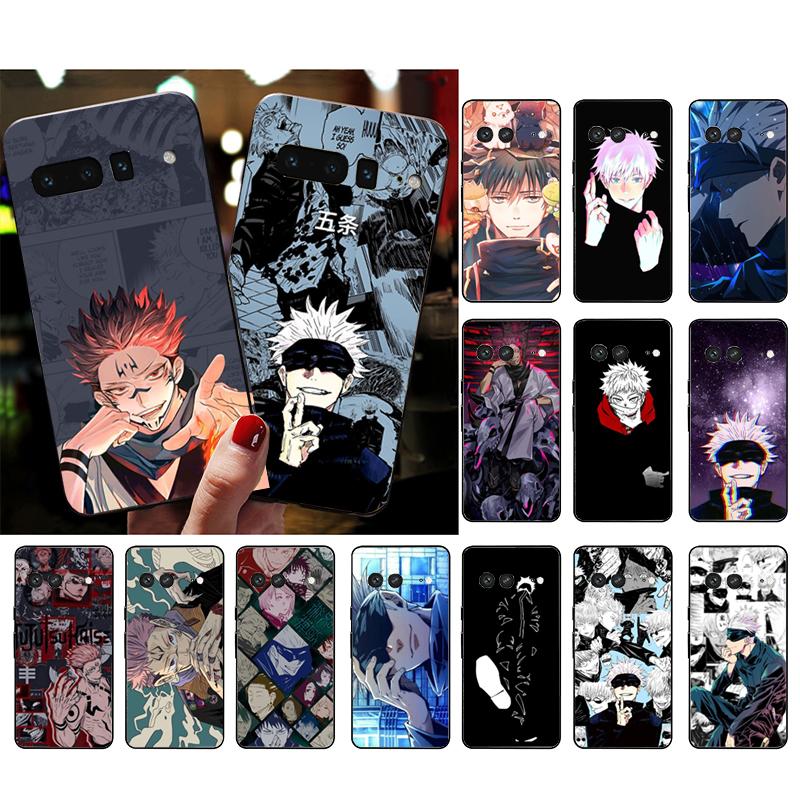Чехол для телефона Google Pixel 10 Pro XL 9 Pro XL 9A 8 7 6 Pro Pixel 8A 7A 6A Pixel 8 7 6 5 Аниме Jujutsu Kaisen Годжо