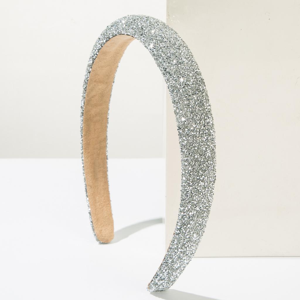 Блестящая губчатая повязка на голову Ободок Взрослые аксессуары для волос Ювелирные изделия для волос