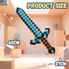 Kid Fun Pixel Style Inflatable Sword Toys Gemstone Sword Indoor Outdoor Games Interaction Children Toy Christmas Birthday Gifts