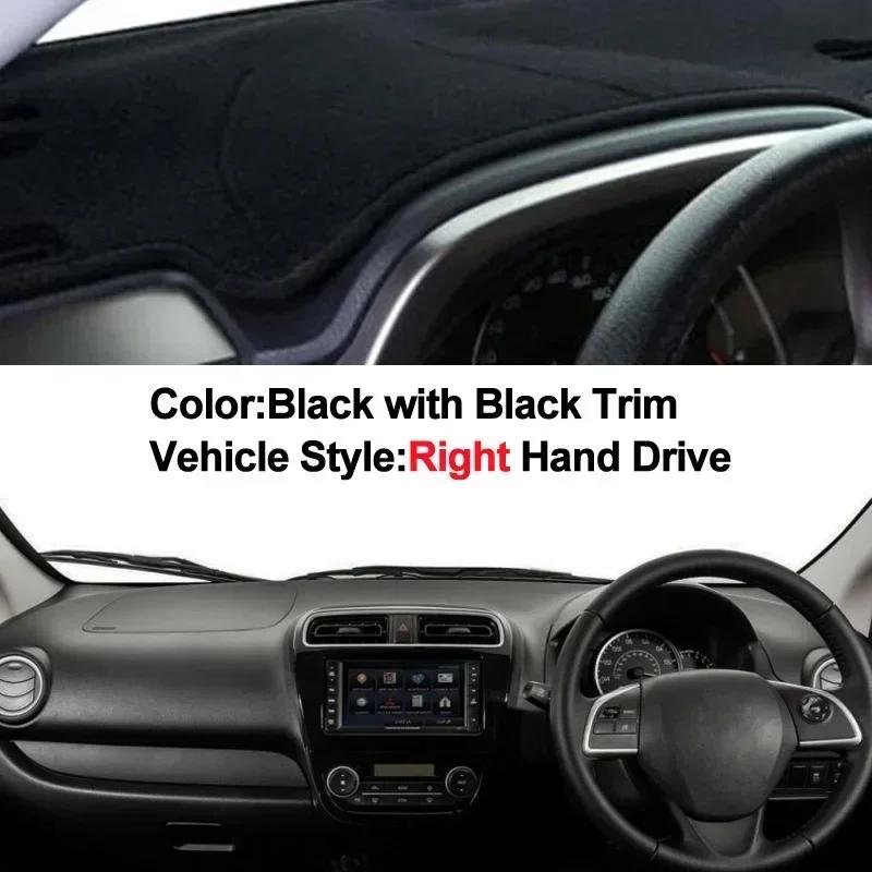 Car Dashboard Cover Non slip pad For Mitsubishi Mirage / Mirage G4 2012 - 2018 Car Dash Mat Sun Shade Pad Anti-UV Cushion
