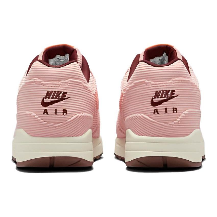 Nike Air Max 1 Premium Coral Stardust Corduroy Unisex Sneakers Pink Bright-Coral Oxen-Brown FB8915-600