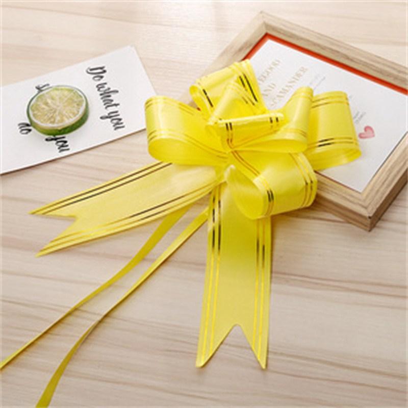 Bowknot Fruit Basket Bow Flower Wedding Ribbon Wedding Ribbon Handle Decorative Handmade Car Door