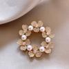 Garland Pearl Brooch for Women High-end Corsage High-end Pin Niche Clothing Accessory Anti-exposure Wonder
