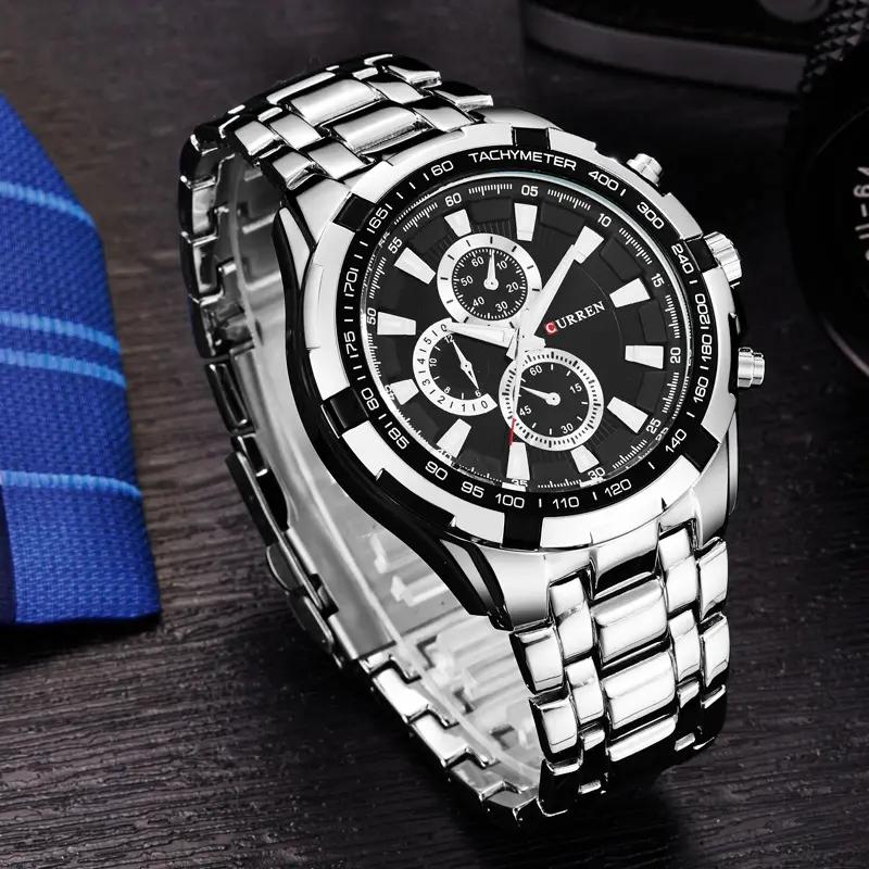 Top Luxury Fashion CURREN 8023 Brand Men's Watch Quartz Stainless Steel Band Clock Classic Business Wristwatch for Men Relojes