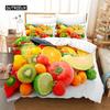 Комплект постельного белья Summer Fruit Queen, комплект постельного белья с цифровой печатью, комплект постельного белья King Size, комплект постельного белья