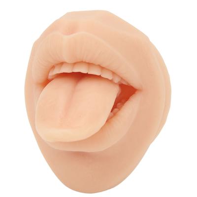Силиконовый язык рот модель 3D моделирование мягкий гибкий многоразовый пирсинг практика части тела