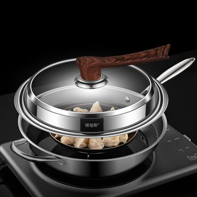 Крышка для сковороды 24-38 см из нержавеющей стали, закаленного стекла, термостойкая и взрывобезопасная, видная крышка, кухонные принадлежности