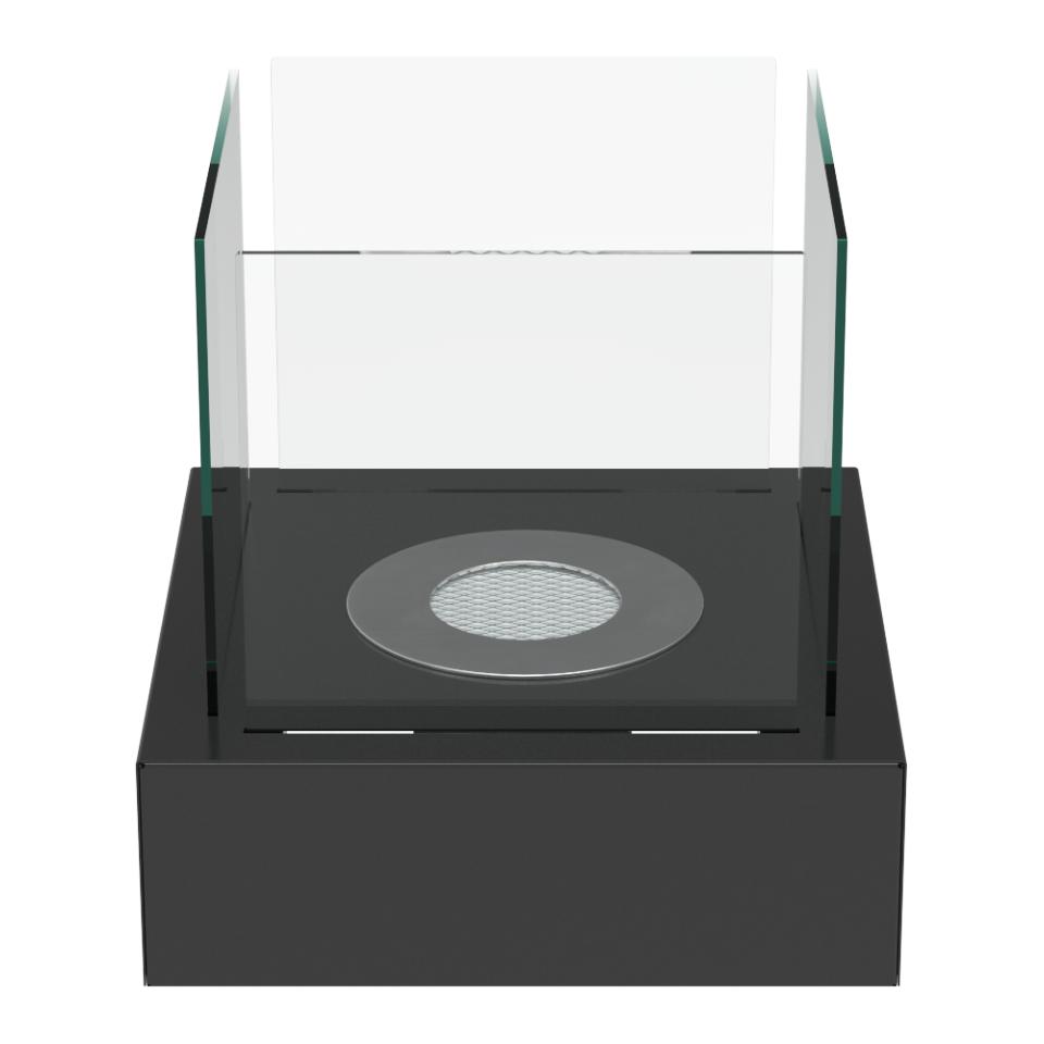 Настольный камин на биоэтаноле TANGO3 черный с декоративными камнями